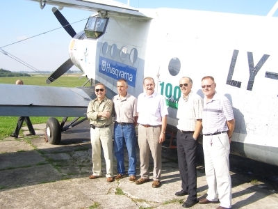 Na lotnisku Sasnava koło Mariampola