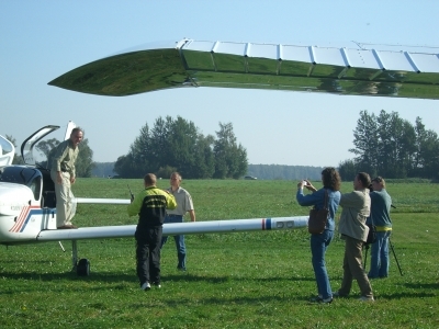 Na lotnisku Sasnava koło Mariampola